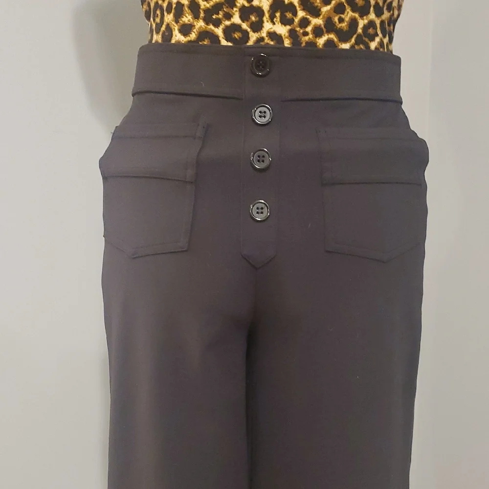 HALARA Black High-Waisted Women's Pants - Picture 2 of 7